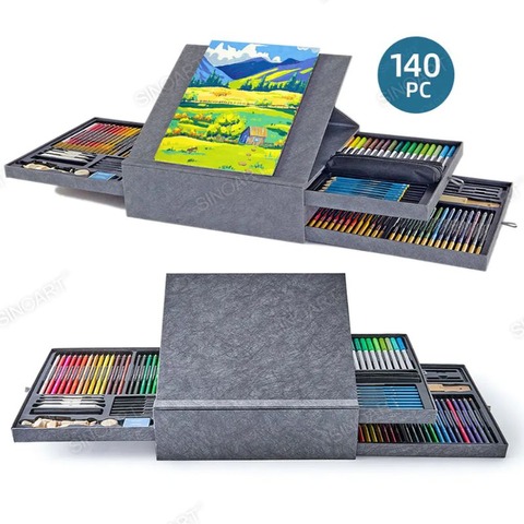 Set de Dibujo Sinoart Deluxe 140 Piezas (S097)