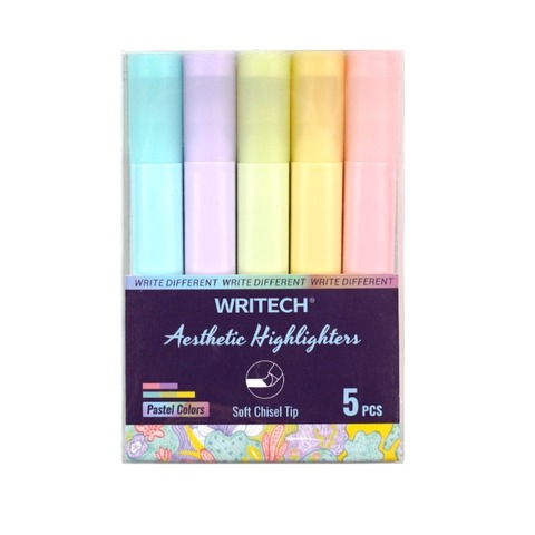Resaltador Writech Aesthetic Pastel x5 (W-832-PL5)