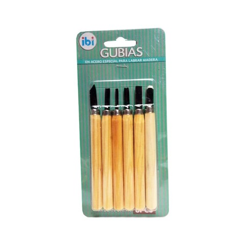 Gubia Set Ibi x6 Piezas Chicas (055800)