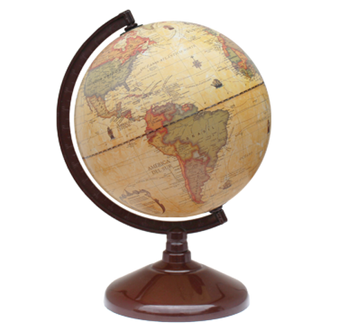 Globo Terráqueo Base plast. Antiguo 14 cm (147AW)