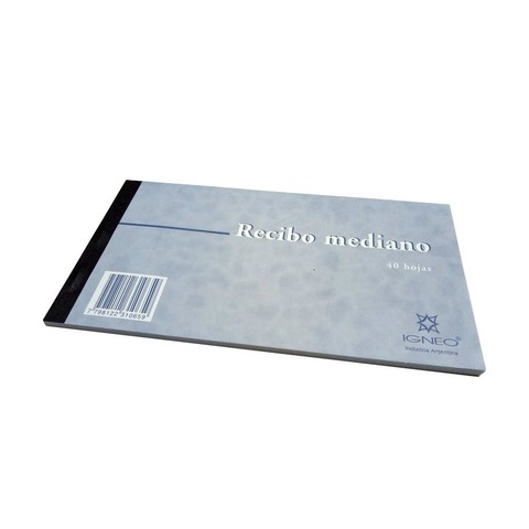 Talonario Recibo Mediano Igneo/Nepaco (10x19cm) (1002)