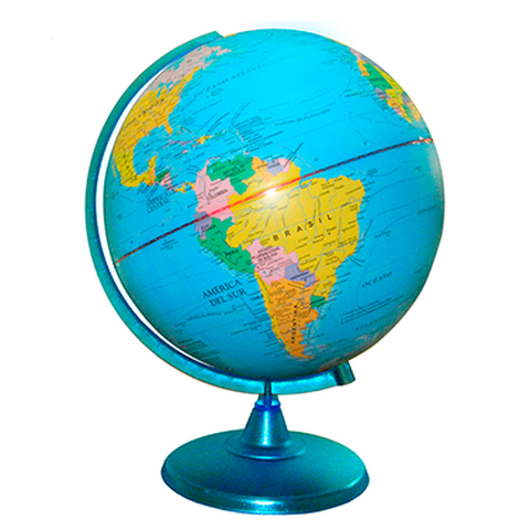 Globo Terráqueo Base Plast. Político 25 cm (257W)