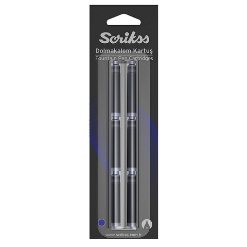 Cartucho para Pluma Scrikss Azul x6