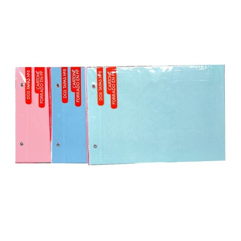 Carpeta Nº5 Dibujo Cartón Forradas Lisas Pastel 