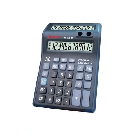 Calculadora Motex KK-8585 (12 Dig) Doble Visor