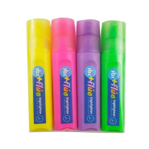 Resaltador Ibi Highlighter Fluo x4