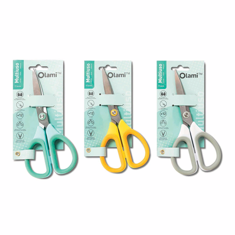 Tijera Olami Mango Goma 17.4cm Multiuso (400)