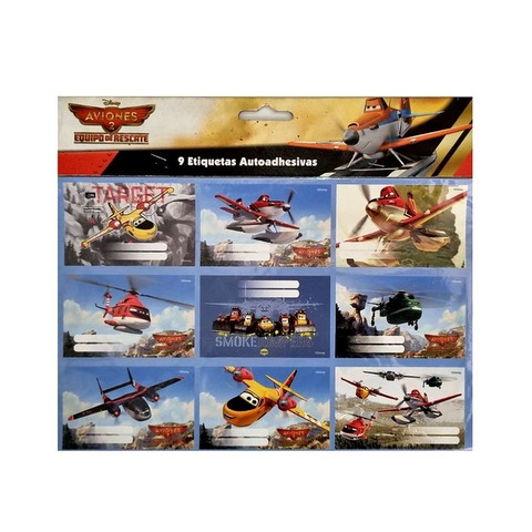 Etiquetas Princess Colours Disney Aviones 2 x9