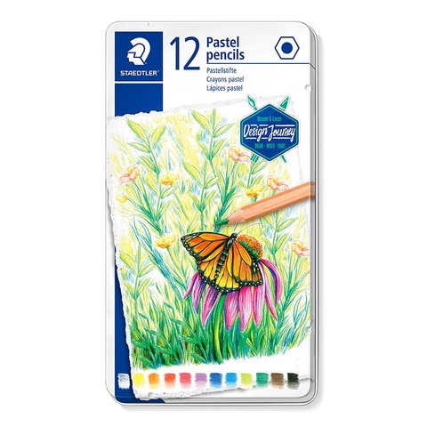 Lápiz Staedtler Pastel a la Tiza Design Journey Lata x12 (146P M12)