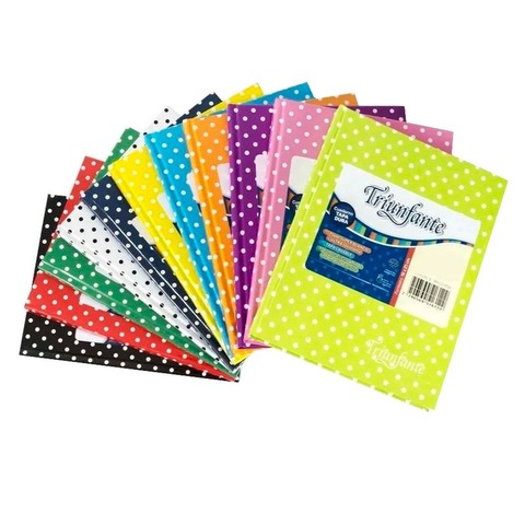 Cuaderno Escolar Triunfante 19x24 Rayado Pintitas T-D x48/50hj 