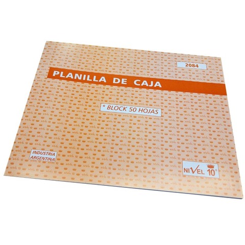 Planilla de Caja Nivel 10 (2084) (21,5x28cm) Apaisado