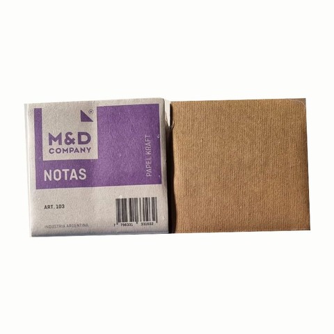 Taco 9x9 Kraft x300 M&D Notas (Art. 103)