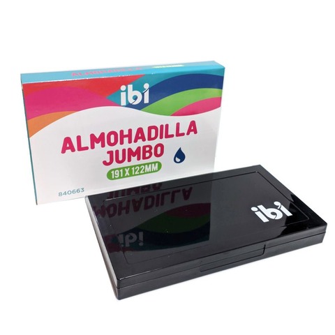 Almohadilla para Sellos Ibi Jumbo Entintada Negro 