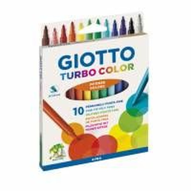 Marcador Giotto Turbo Color 10 Colores - Batik - Librer a 