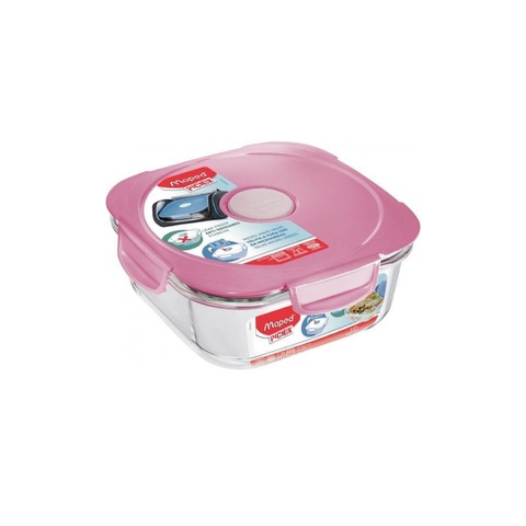 Contenedor Maped Concept Plato Vidrio Cuadrado (8705)