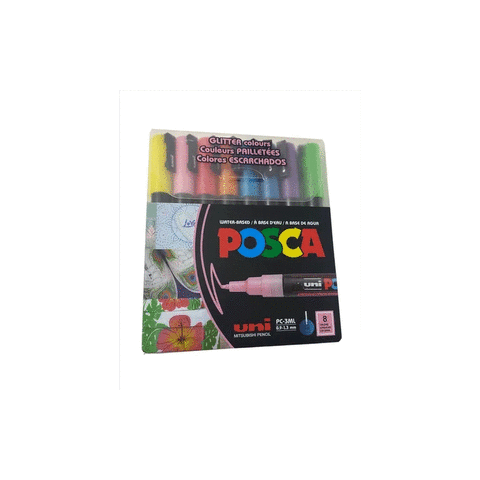 Marcador Uni Posca Set x 8 (PC-3M) 