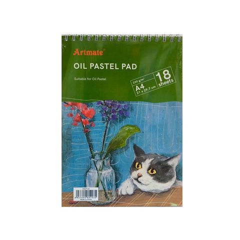 Block Artmate Pastel Óleo (230gr) (21x29.7cm) (HSOP-A4) Oil Pastel Pad - Espiral