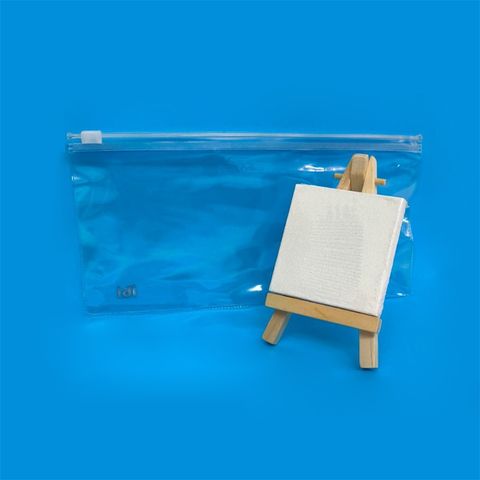 Pack Bastidor 6.5x6.5cm + Mini caballete + Sobre zip