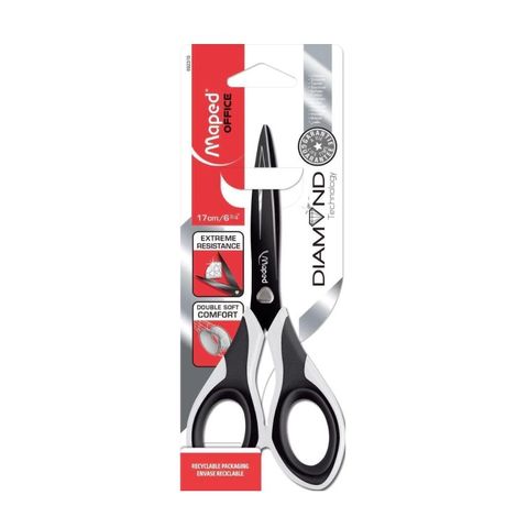 Tijera Maped Diamond Mango de goma 17cm (692310)