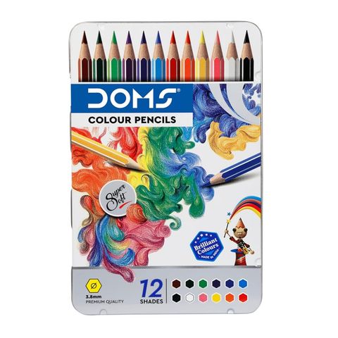 Lápiz de Color Super Soft Doms x12 Largos (7204)