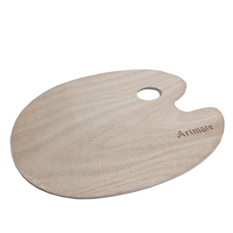 Mezclador Paleta Madera Artmate Oval 30x40
