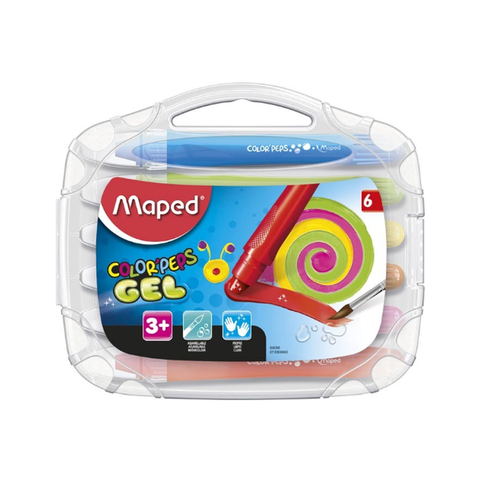 Cera Maped Colorpeps Gel x 6 caja plástica (836306)