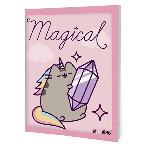 Cuaderno 16x21 cm Abrochado Mooving Pusheen 