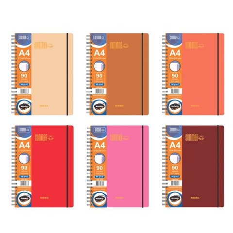 Cuaderno Universitario Rideo A4 90Hojas Lisas. 90Grs 