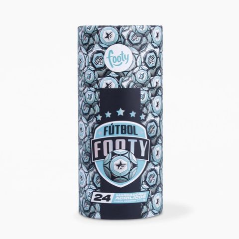 Marcadores Footy Acrilico x24 Tubo Doodles Futbol (LIB357)