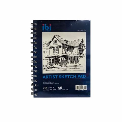     Block Artmate Boceto (160gr) (14.85x21cm) (HSSKP-A5) Artist Sk Pad Espiral