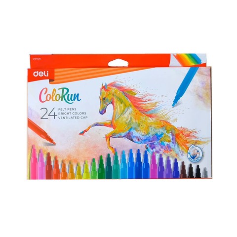 Marcador Deli ColoRun x24 (C10020)