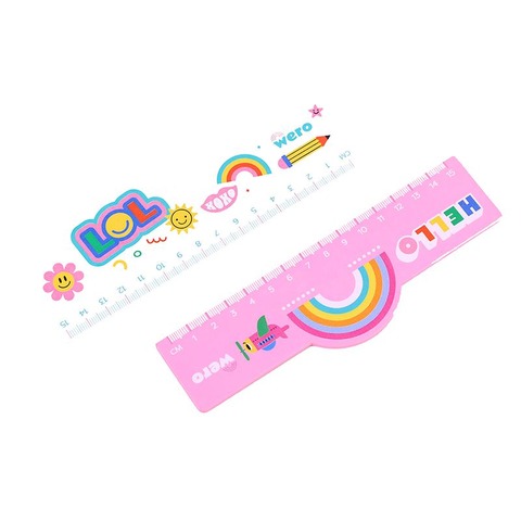 Regla Wero 15 cm. de Madera Lol/Hello (WE4091)