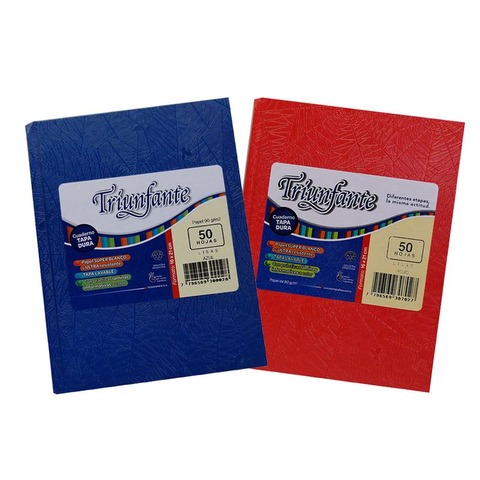 Cuaderno Escolar Triunfante 16x21 Liso Araña T-D x48/50hj 