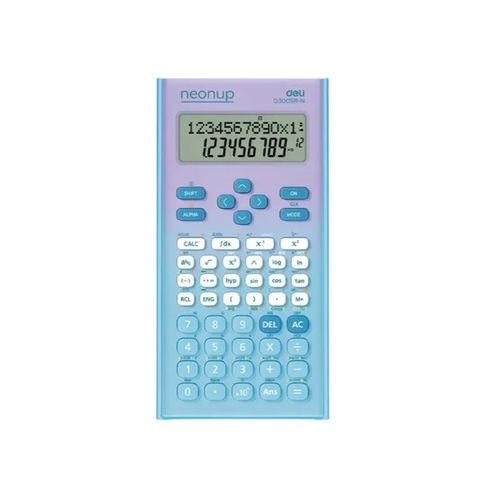 Calculadora Cientifica Deli ED300SR (300Func) 12Dig. Neón Degradé 