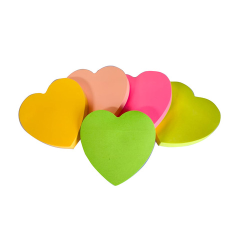 Notas Adhesivas Medoro 70mm x100 Forma Corazon