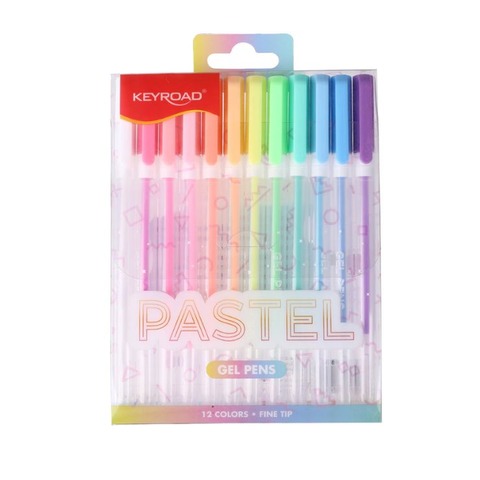 Lapicera Keyroad x12 Roller gel 0.8 Pastel (74814)
