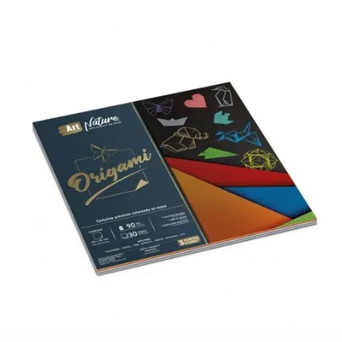 Papel Art Nature para Origami 30x30cm - 30Hj - 90Grs (85052)