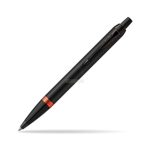 Lapicera/Boligrafo Parker IM Vibrant Ring Negra Satinada y Naranja Cobre (2172946)