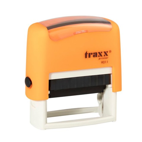  Promo sello completo Traxx (9011) Naranja + 3 líneas de texto