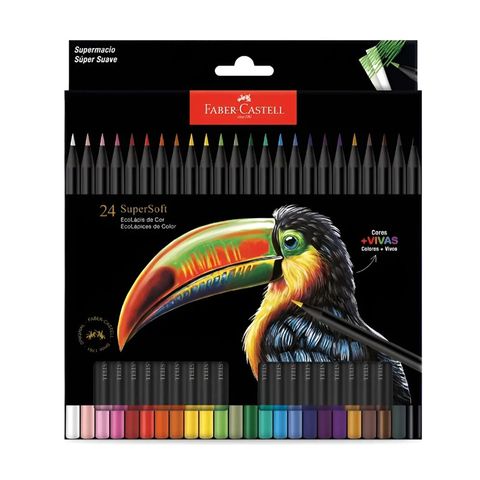Lápiz Faber Castell SuperSoft x 24