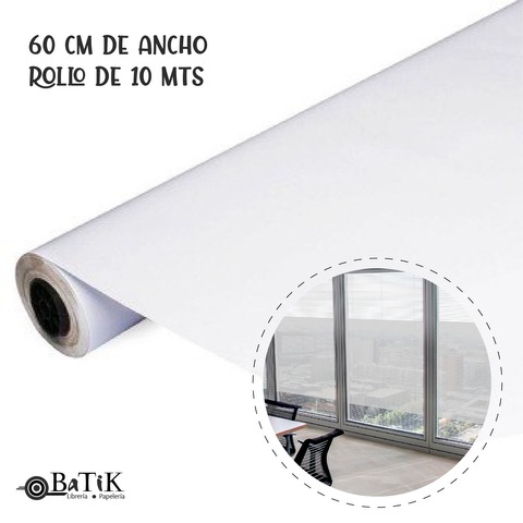 PVC Autoadhesivo Esmerilado 60 cm.de ancho x 10 Mts.