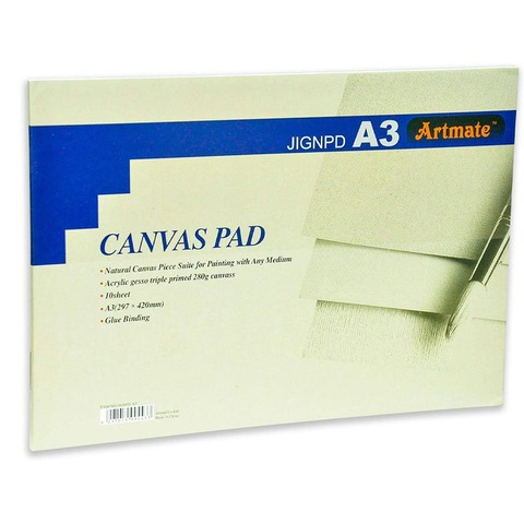 Block Artmate Canvas (280gr) (42x29.7 cm) (YYCP-A3) Canvas Pad Embloc.