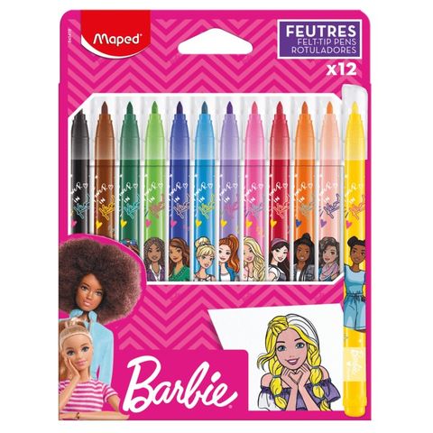Marcador Maped Barbie x12 (855418)