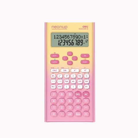 Calculadora Cientifica Deli ED300SR (300Func) 12Dig. Neón Degradé 