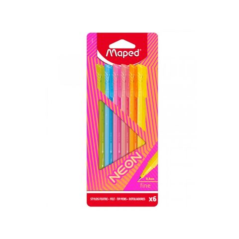 Microfibra Maped Neon x6 (749160)