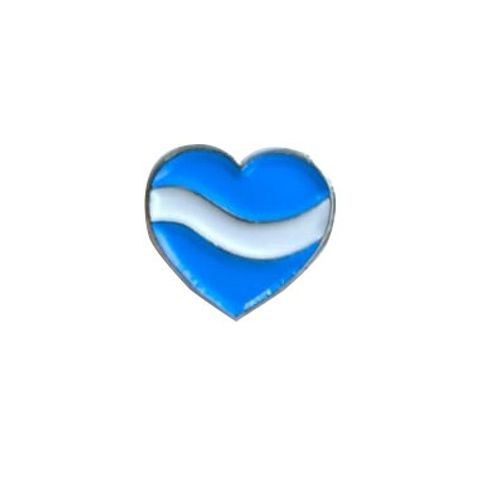 Escarapela Pin Corazon Argentino