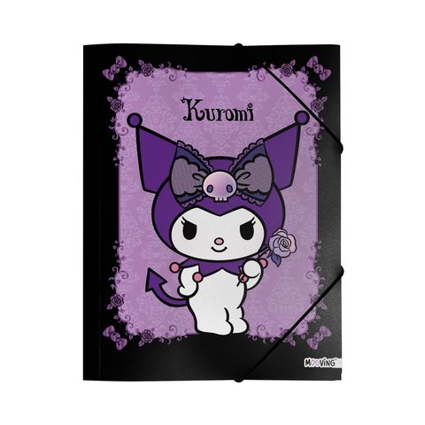 Carpeta Oficio con Elástico Mooving Kuromi 