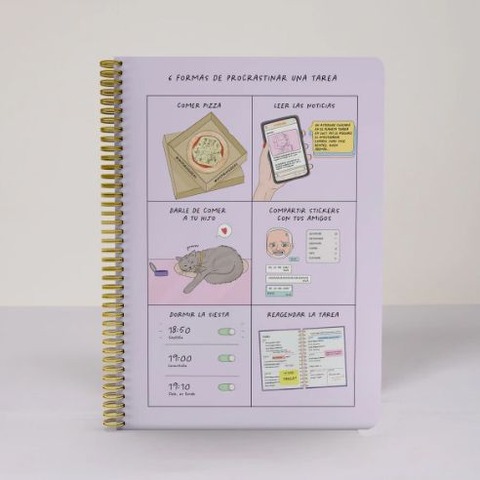 Cuaderno Fera Espiralado A4 T/Semi Rig. Cuadriculado 80H. 