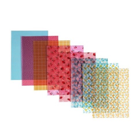 Papel Vegetal Ibi Craft p/Scrapbook Impreso x8Hojas -15X20cm- 96grs Vellum 