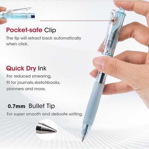 Lapicera Writech Rainbow Gel 0.7mm Retractil (W-099B)